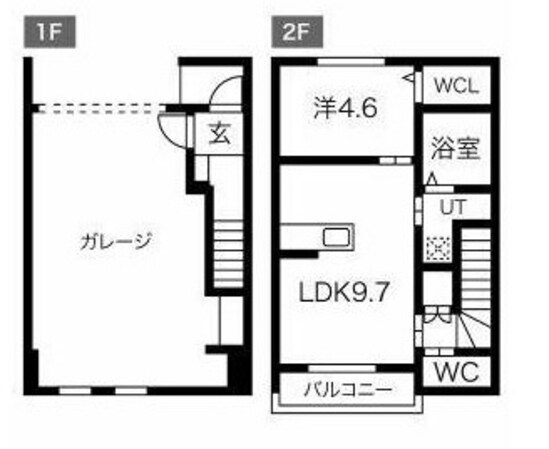 ＹＭオートヴィラＢ棟の物件間取画像